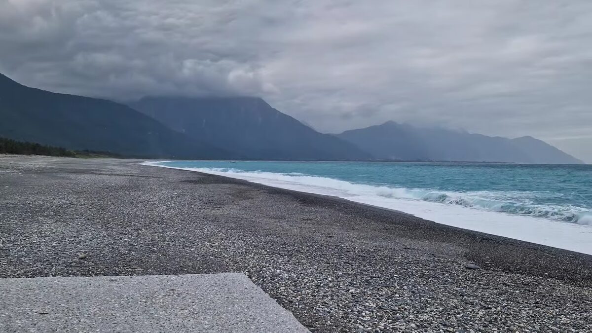 七星潭海岸細節