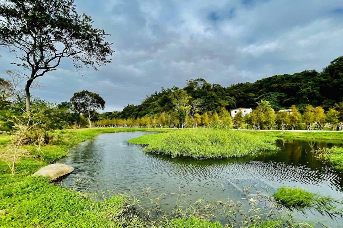 月眉人工濕地生態公園全景