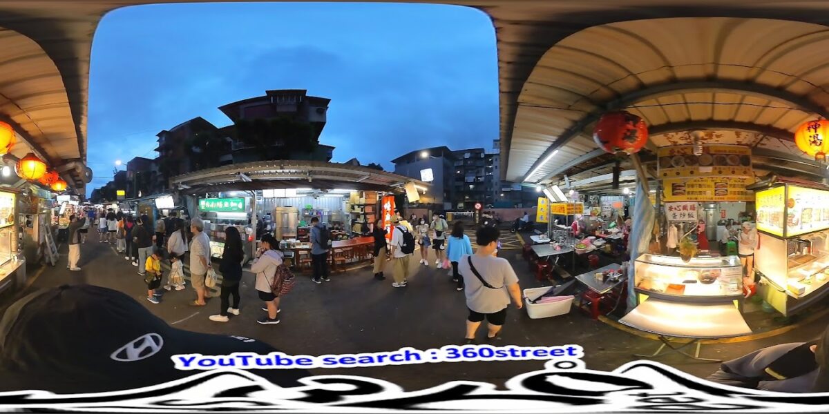 南機場夜市入口處街景