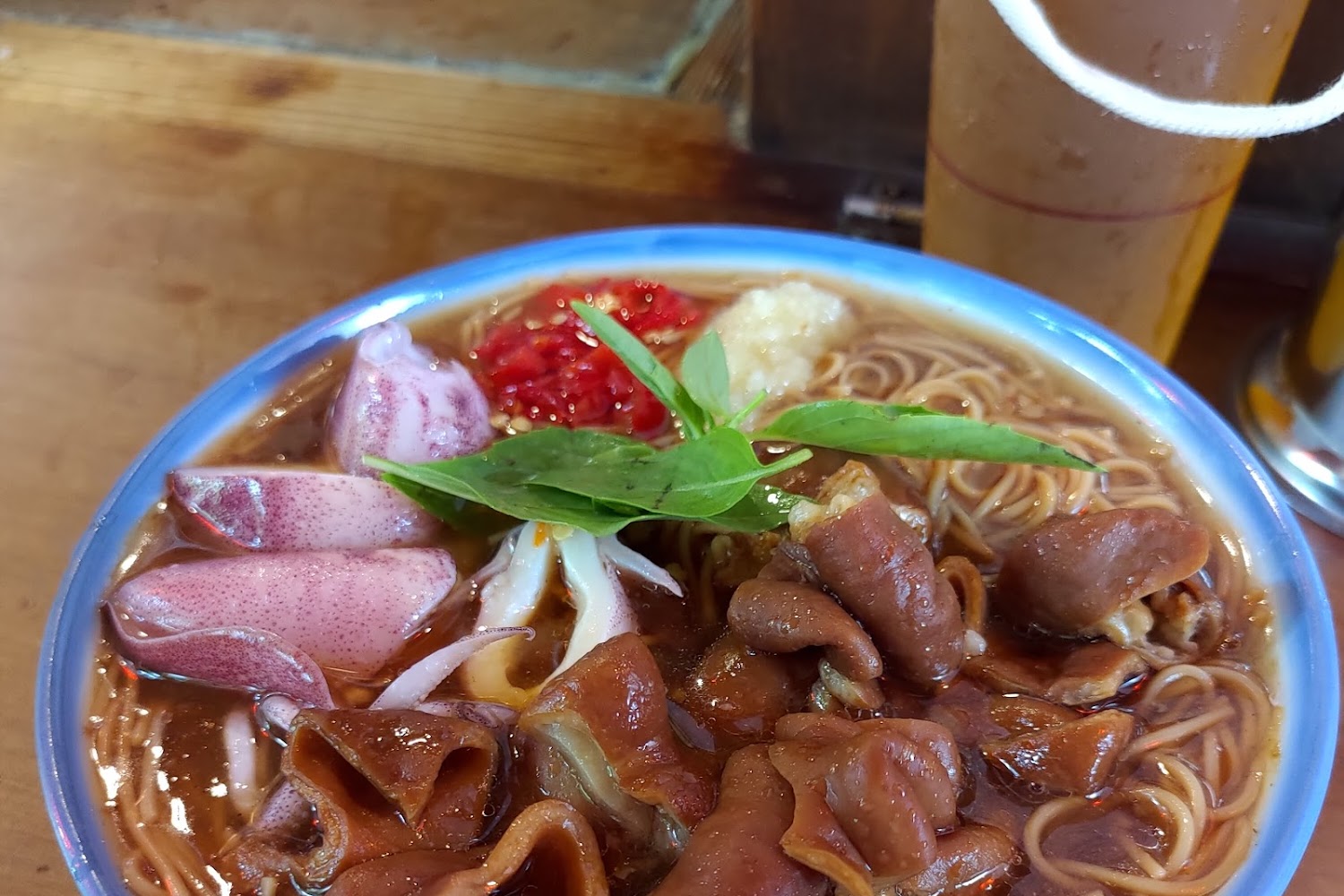 招牌中卷大腸麵線特寫