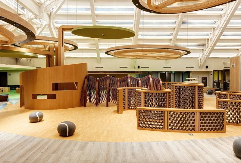 新竹市香山區親子館外觀與內部空間