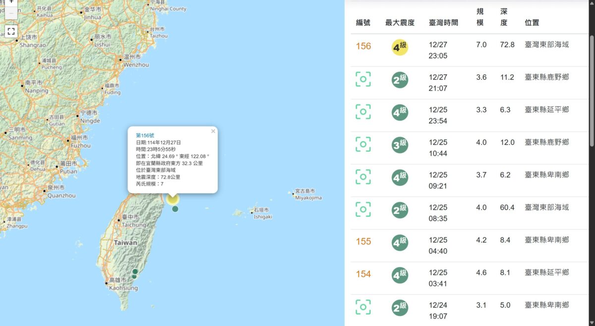 氣象署地震測報中心