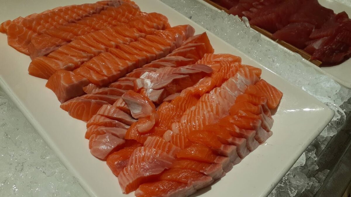 豐富的生魚片區域