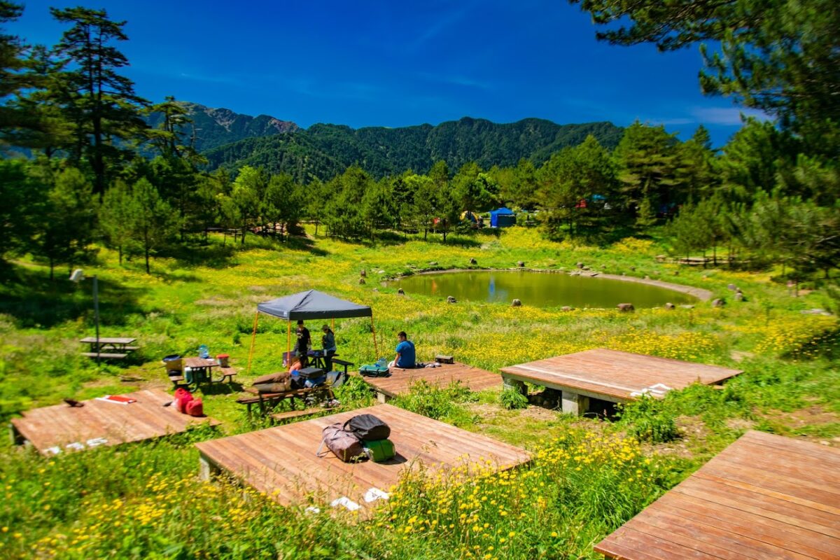 福壽山農場廣闊的山景與農地