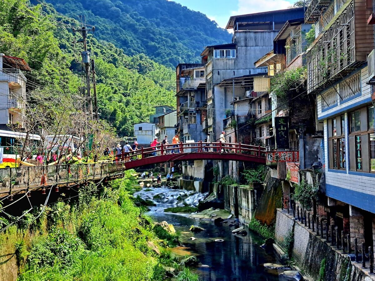 石碇老街吊腳樓景觀