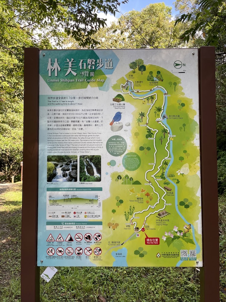 林美石磐步道設施地圖