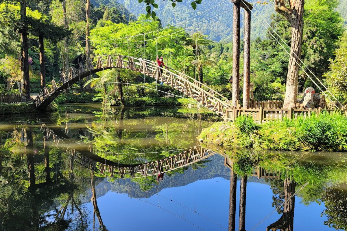 溪頭大學池拱橋