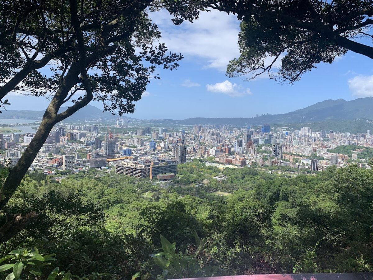 劍潭山親山步道觀景台視野