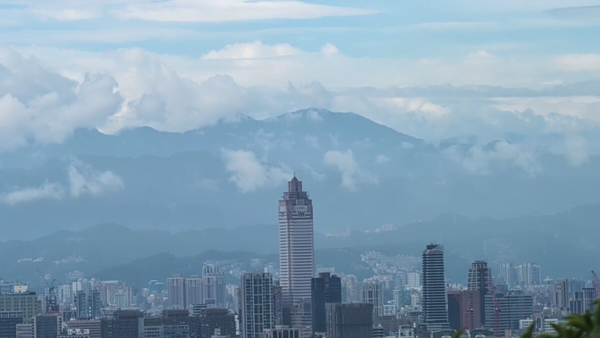 劍潭山觀景台與城市夜景